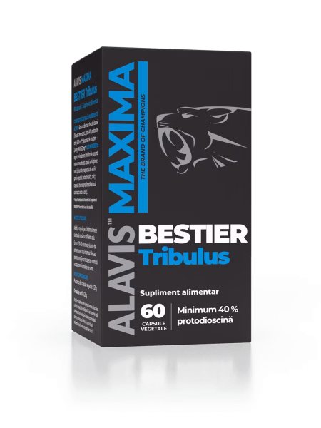 supliment alimentar ALAVIS MAXIMA BESTIER Tribulus | 40% Protodioscină + Zinc